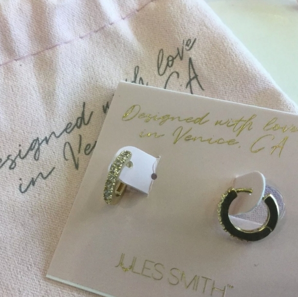 JULES SMITH 14K Gold Plated Daisy Chain Bracelet w/Huggie Hoop Earrings Set - Picture 11 of 14